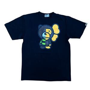 M OG Bape x Kaws Baby Milo Bear Tee